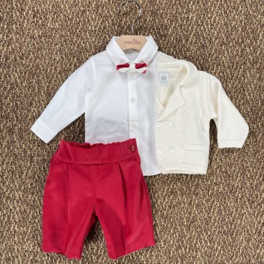 Completo elegante in lana Neonato 0/36