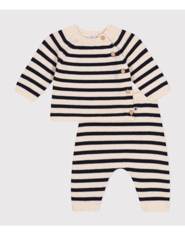 Completo lana mariniere Neonata 0/36