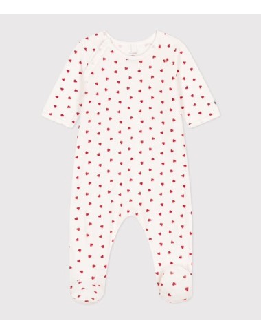 Tutina in ciniglia cuori Neonato 0/36