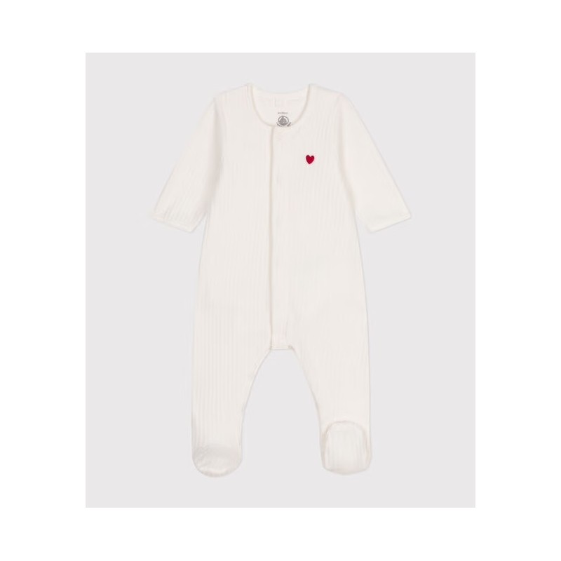 Tutina e body cuore ciniglia Neonata 0/36