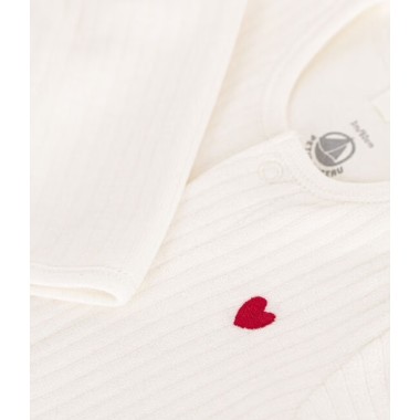 Tutina e body cuore ciniglia Neonata 0/36