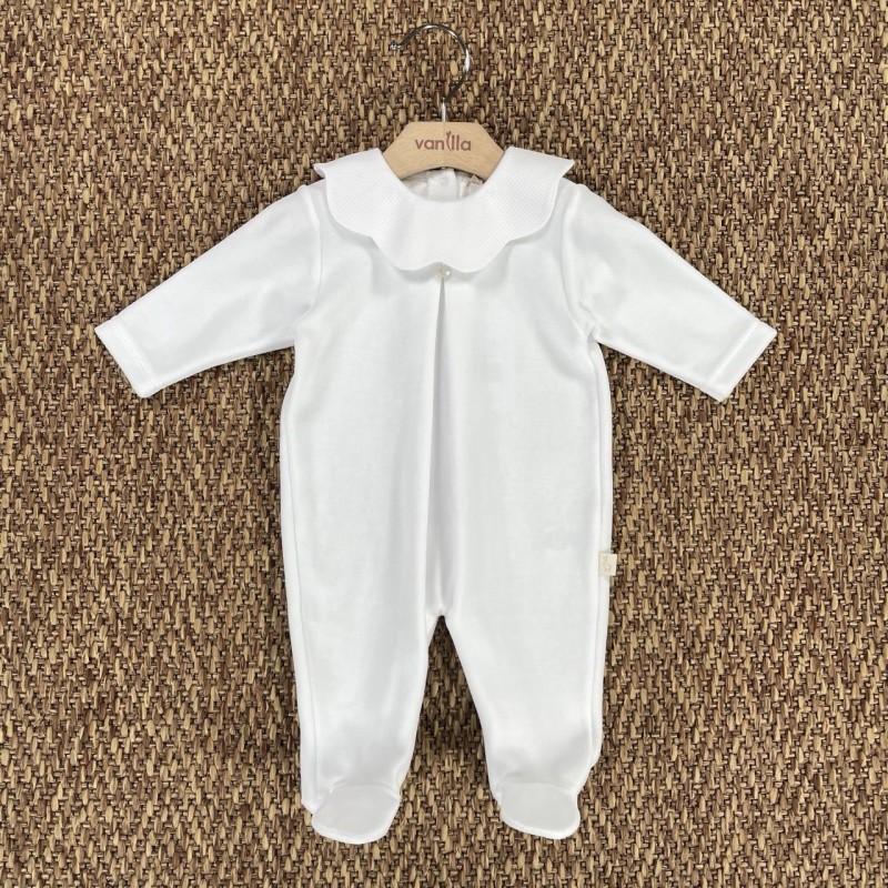 Tutina in ciniglia collo piquè Tutina