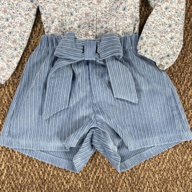 Completo camicia e short Bimba 2/8 anni