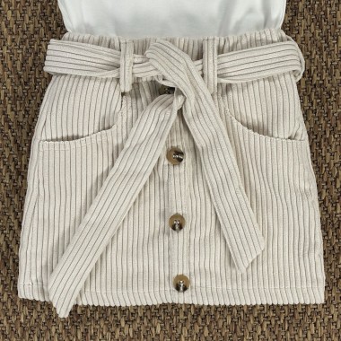 Completo t-shirt e gonna Bimba 2/8 anni