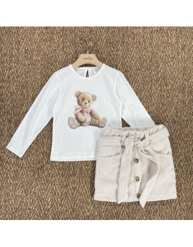 Completo t-shirt e gonna Bimba 2/8 anni