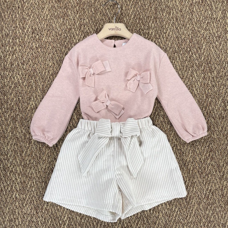 Completo maglia e short Bimba 2/8 anni