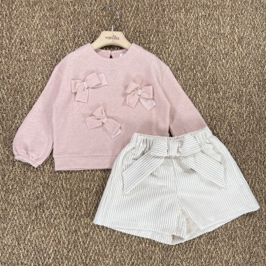 Completo maglia e short Bimba 2/8 anni