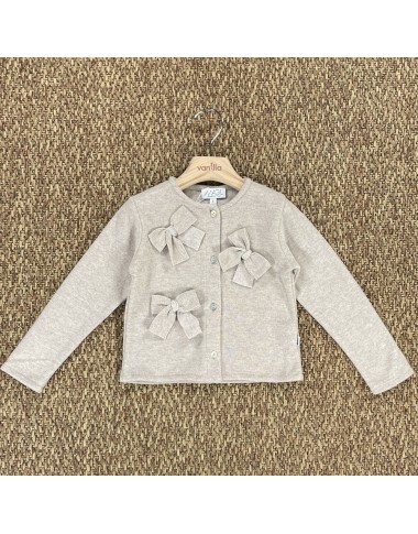 Cardigan punto milano fiocchi Bimba 2/8 anni