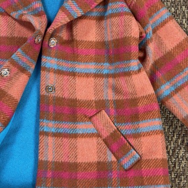 Cappotto quadri Bimba 2/8 anni