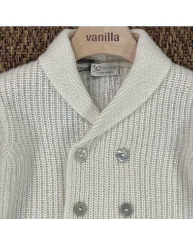 Cardigan doppiopetto lana e cashmere Neonato