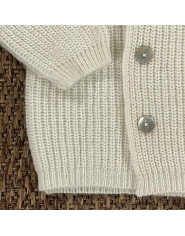 Cardigan double-breasted wool and cashmere