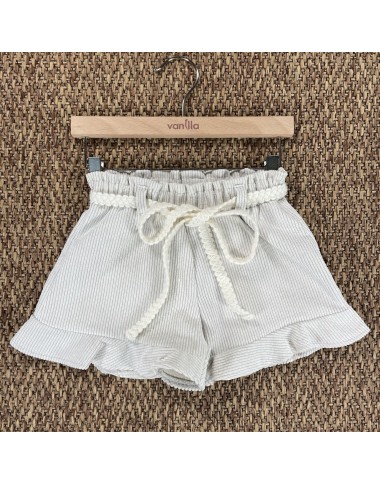 Short velluto con cintura Bimba 2/8 anni