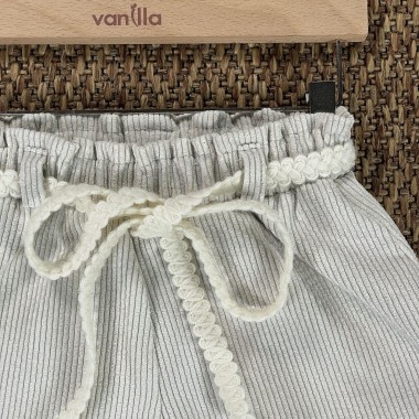 Short velluto con cintura Bimba 2/8 anni