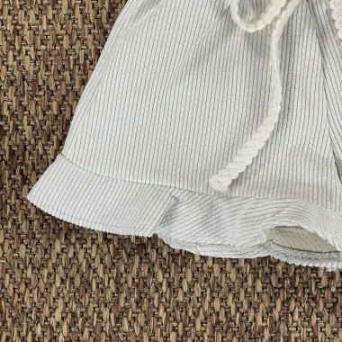 Short velluto con cintura Bimba 2/8 anni