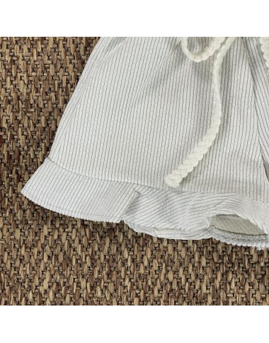 Short velvet with belt