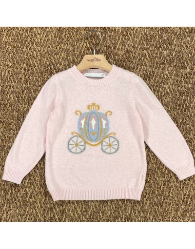 Maglia carrozza lana e cashmere Bimba 2/8 anni