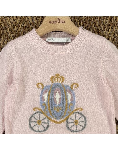 Maglia carrozza lana e cashmere Bimba 2/8 anni