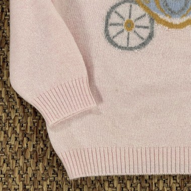 Maglia carrozza lana e cashmere Bimba 2/8 anni