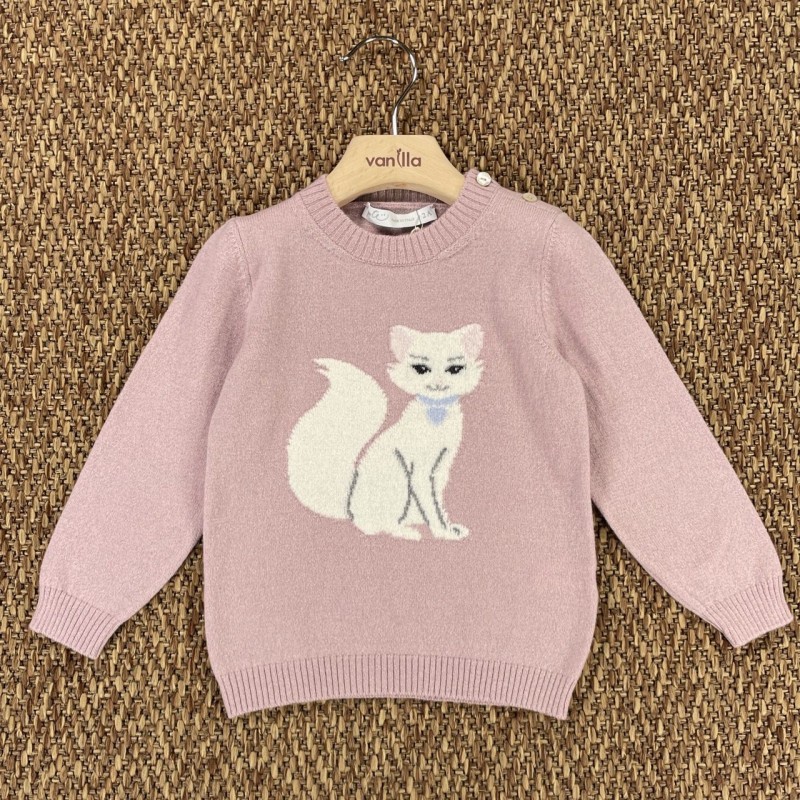Maglia lana e cashmere Bimba 2/8 anni
