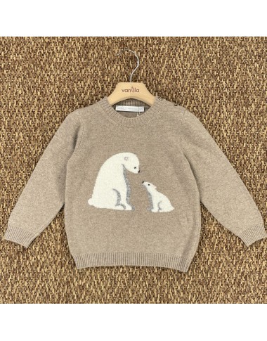 Wool and cashmere bear jersey