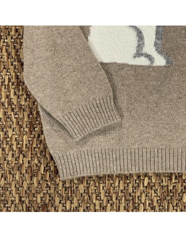 Wool and cashmere bear jersey