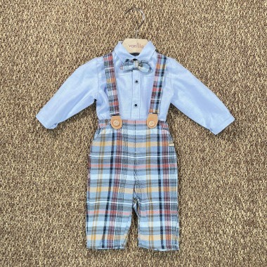 Set camicia, pantalone, bretelle e papillon Neonato 0/36