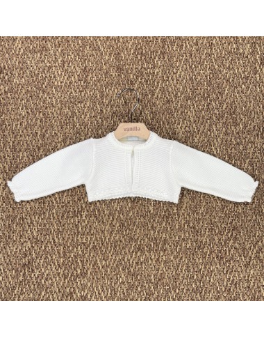 Cardigan corto con tulle Neonata