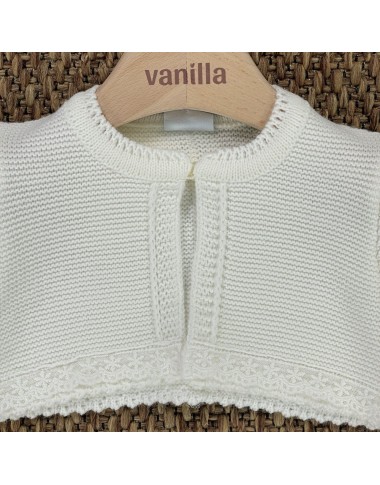 Cardigan short with tulle