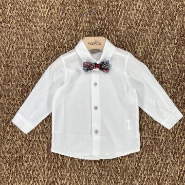Camicia e Papillon tartan Neonato 0/36