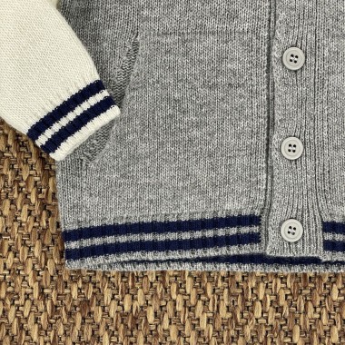 Bomber lana e cashmere Bimbo 2/8 anni