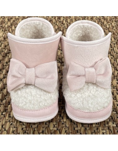 Stivaletto velluto e sherpa Scarpe