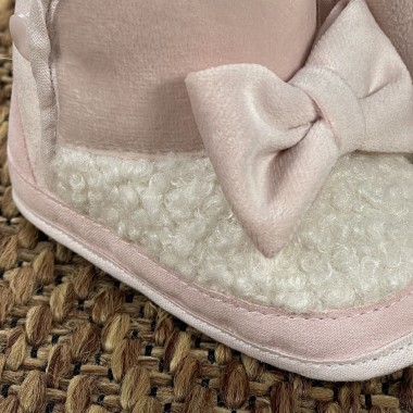 Stivaletto velluto e sherpa Scarpe