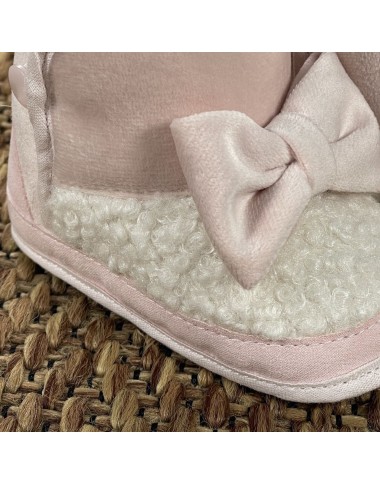 Stivaletto velluto e sherpa Scarpe