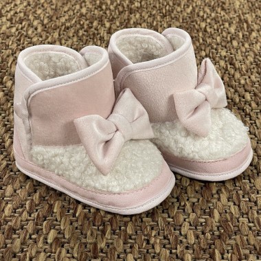 Stivaletto velluto e sherpa Scarpe