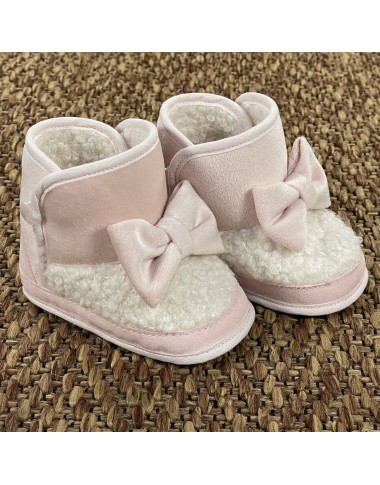 Stivaletto velluto e sherpa Scarpe