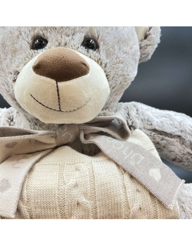 Orso grande con coperta Borse e DouDou