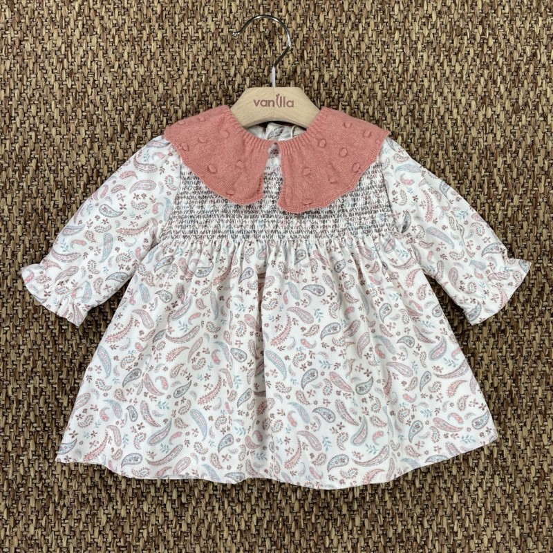 Abito velluto paisley Neonata 0/36