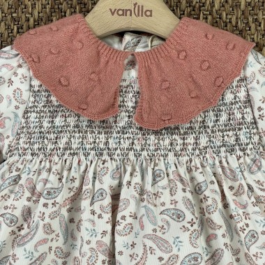 Abito velluto paisley Neonata 0/36