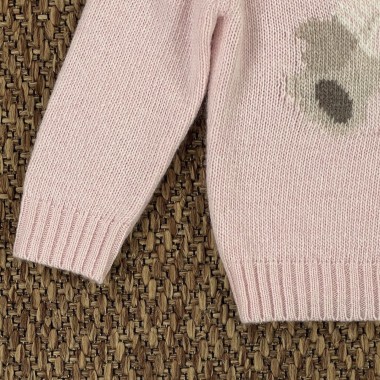 Maglioncino orsetto in lana e cashmere Neonata 0/36