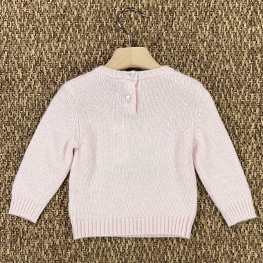 Maglioncino orsetto in lana e cashmere Neonata 0/36