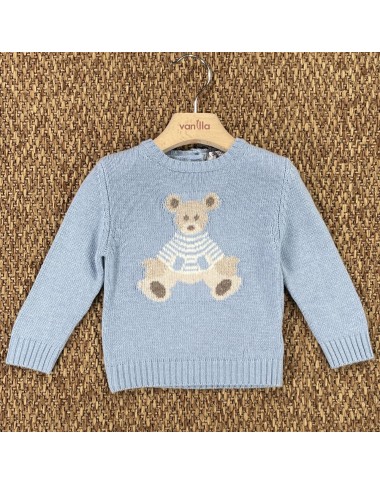 Maglioncino orsetto in lana e cashmere Neonato 0/36