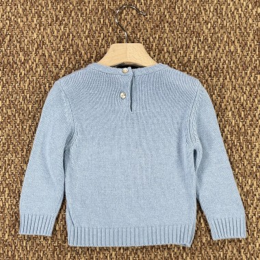 Maglioncino orsetto in lana e cashmere Neonato 0/36