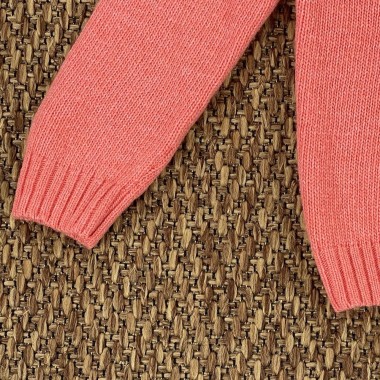 Maglioncino gufo in lana e cashmere Bimba 2/8 anni