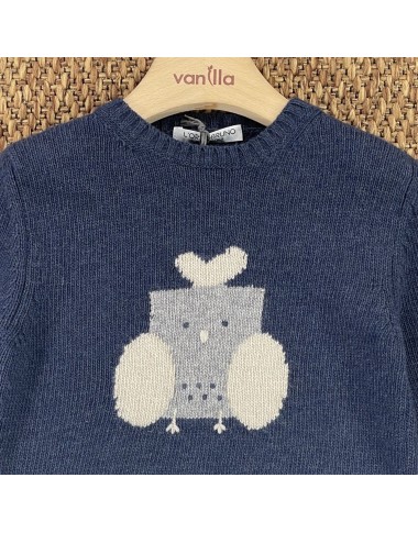 Maglioncino gufo in lana e cashmere Neonato 0/36