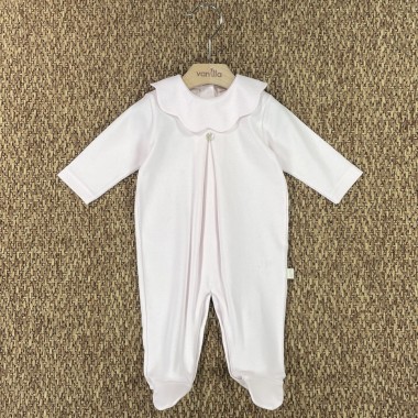 Tutina in cotone collo piquè Tutina