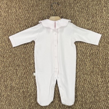 Tutina in cotone collo piquè Tutina