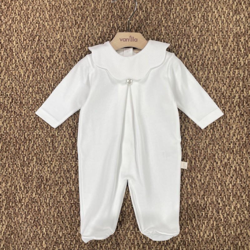 Tutina in cotone collo piquè Tutina