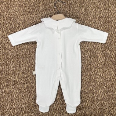 Tutina in cotone collo piquè Tutina