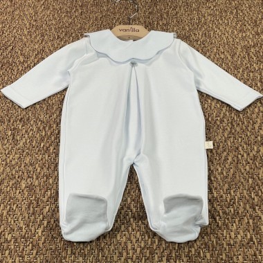 Tutina in cotone collo piquè Tutina