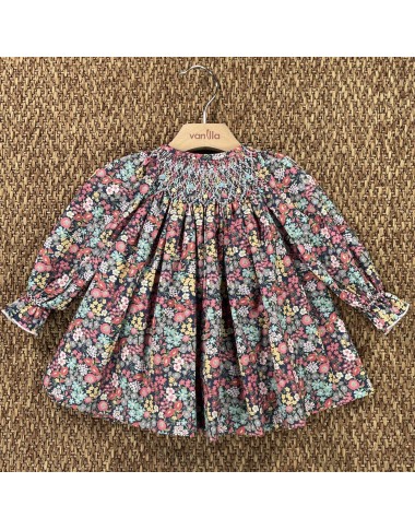 Mini abito con ricamo punto smock Neonata 0/36